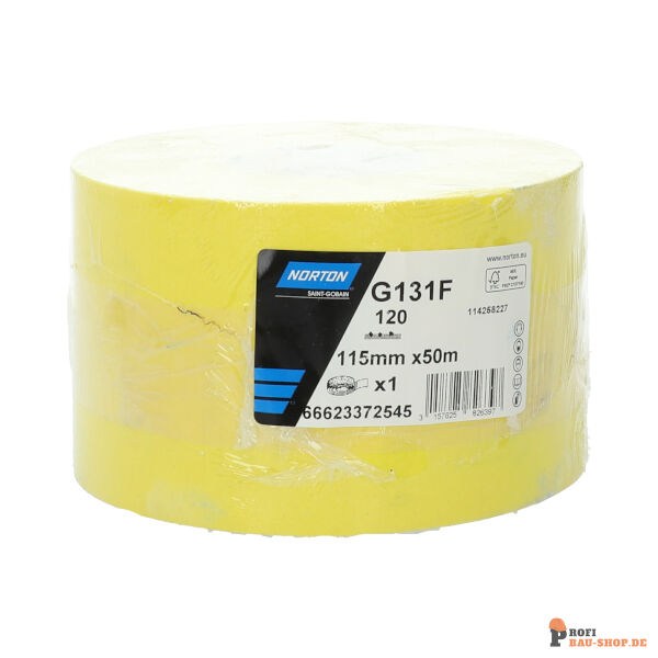 nortonschleifmittel/NORTON_schleifmittel_66623372545 Norton G131F Regular RollsDRYWALL _ PLASTER P120 115x50m_141725